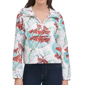 LEVI'S Half-Zip Hooded Floral Jacket